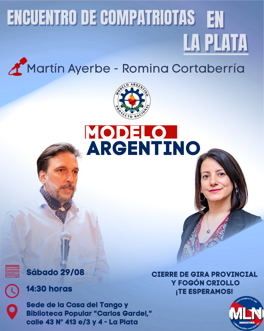 Martín Ayerbe - Romina Cortaberría en La Plata