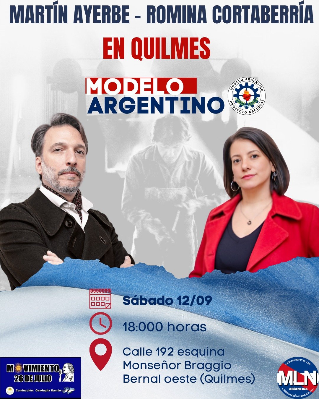 Martín Ayerbe y Romina Cortaberría en Quilmes